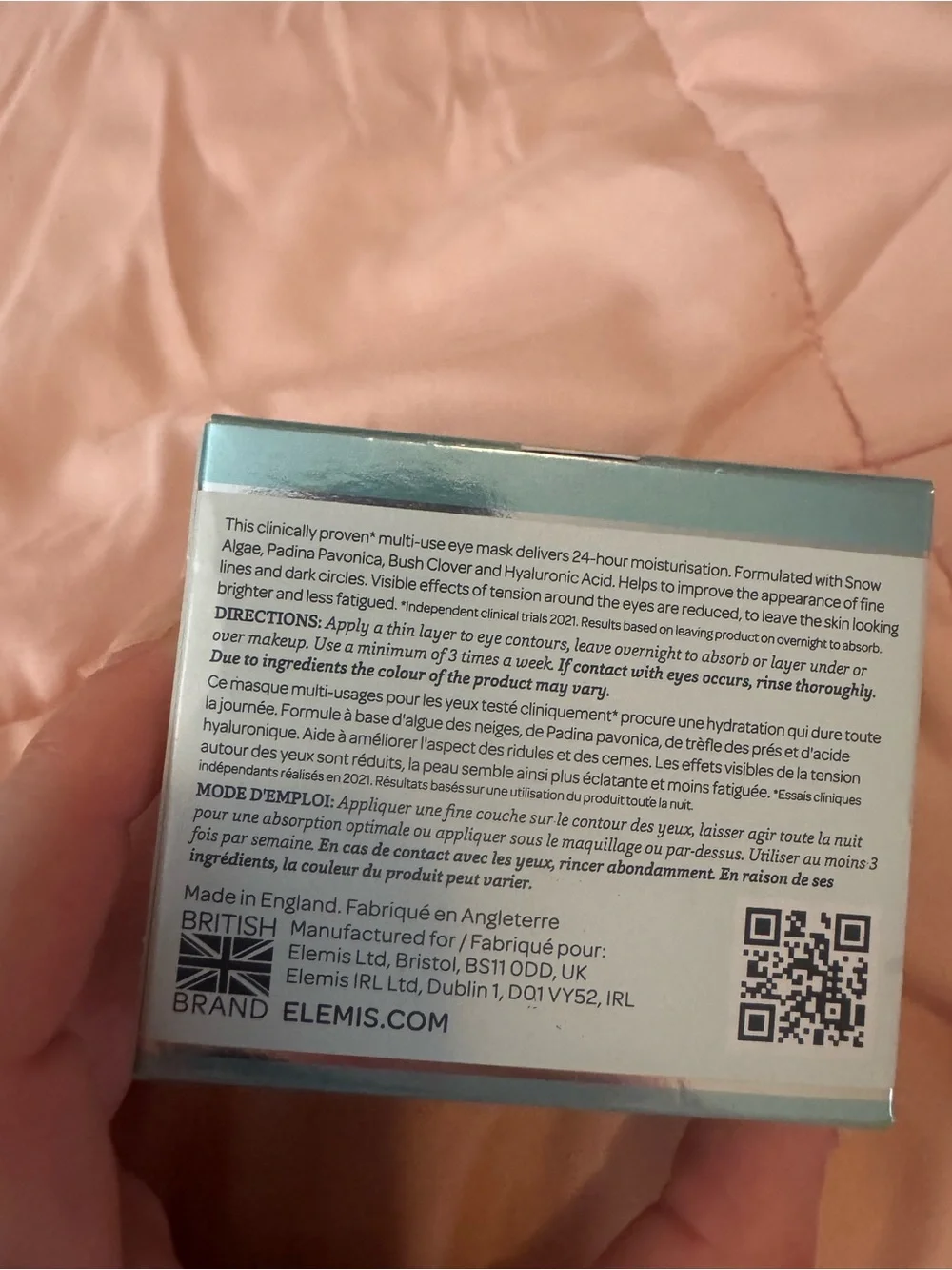 ELEMIS Pro-Collagen Eye Revive Mask, 15ml (Full Size), NIB
